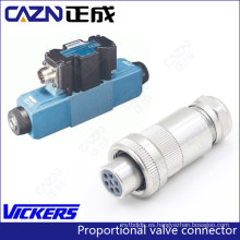 Conector de válvula proporcional Vickers Enchufe de conector de válvula solenoide de 7 pines